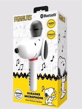 Peanuts Snoopy Bluetooth Speaker And Karaoke Microphone